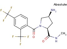 (4S)-4-amino-1-[2,4-bis(trifluoromethyl)benzoyl]-N-methyl-L-prolinamide