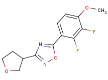 5-(2,3-difluoro-4-methoxyphenyl)-3-(tetrahydrofuran-3-yl)-1,2,4-oxadiazole
