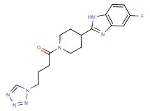5-fluoro-2-{1-[4-(1H-tetrazol-1-yl)butanoyl]-4-piperidinyl}-1H-benzimidazole