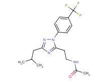 N-(2-{3-isobutyl-1-[4-(trifluoromethyl)phenyl]-1H-1,2,4-triazol-5-yl}ethyl)acetamide