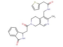 N-({3-methyl-7-[(3-oxo-2,3-dihydro-1H-isoindol-1-yl)acetyl]-5,6,7,8-tetrahydro-2,7-naphthyridin-4-yl}methyl)-2-(2-thienyl)acetamide