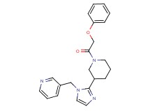 3-({2-[1-(phenoxyacetyl)piperidin-3-yl]-1H-imidazol-1-yl}methyl)pyridine