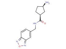 rel-(1S,3R)-3-amino-N-(2,1,3-benzoxadiazol-5-ylmethyl)cyclopentanecarboxamide hydrochloride