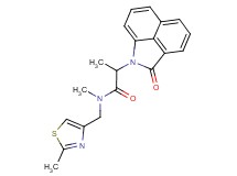 N-methyl-N-[(2-methyl-1,3-thiazol-4-yl)methyl]-2-(2-oxobenzo[cd]indol-1(2H)-yl)propanamide