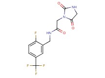 2-(2,5-dioxo-1-imidazolidinyl)-N-[2-fluoro-5-(trifluoromethyl)benzyl]acetamide