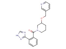 3-[({1-[2-(1H-1,2,4-triazol-3-yl)benzoyl]-3-piperidinyl}oxy)methyl]pyridine