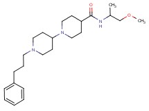 N-(2-methoxy-1-methylethyl)-1'-(3-phenylpropyl)-1,4'-bipiperidine-4-carboxamide