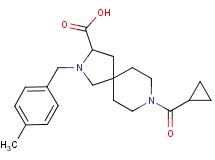 8-(cyclopropylcarbonyl)-2-(4-methylbenzyl)-2,8-diazaspiro[4.5]decane-3-carboxylic acid