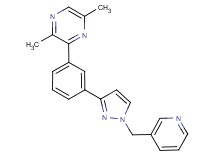 2,5-dimethyl-3-{3-[1-(3-pyridinylmethyl)-1H-pyrazol-3-yl]phenyl}pyrazine