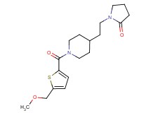 1-[2-(1-{[5-(methoxymethyl)-2-thienyl]carbonyl}-4-piperidinyl)ethyl]-2-pyrrolidinone