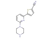 5-(6-piperazin-1-ylpyridin-2-yl)thiophene-2-carbonitrile