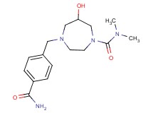 4-[4-(aminocarbonyl)benzyl]-6-hydroxy-N,N-dimethyl-1,4-diazepane-1-carboxamide