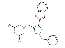 (2R*,6S*)-4-{[3-(1-benzofuran-2-yl)-1-benzyl-1H-pyrazol-4-yl]methyl}-2,6-dimethylmorpholine