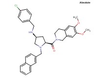 (3S,5S)-N-(4-chlorobenzyl)-5-[(6,7-dimethoxy-3,4-dihydro-2(1H)-isoquinolinyl)carbonyl]-1-(2-naphthylmethyl)-3-pyrrolidinamine