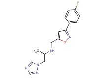 N-{[3-(4-fluorophenyl)isoxazol-5-yl]methyl}-1-(1H-1,2,4-triazol-1-yl)propan-2-amine
