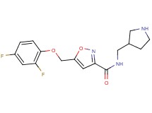 5-[(2,4-difluorophenoxy)methyl]-N-(3-pyrrolidinylmethyl)-3-isoxazolecarboxamide hydrochloride