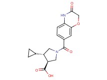 (3S*,4S*)-4-cyclopropyl-1-[(3-oxo-3,4-dihydro-2H-1,4-benzoxazin-7-yl)carbonyl]pyrrolidine-3-carboxylic acid