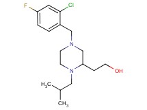 2-[4-(2-chloro-4-fluorobenzyl)-1-isobutyl-2-piperazinyl]ethanol