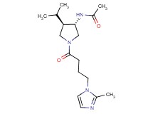 N-{(3S*,4R*)-4-isopropyl-1-[4-(2-methyl-1H-imidazol-1-yl)butanoyl]-3-pyrrolidinyl}acetamide