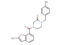 4-[(2-methyl-1-benzofuran-7-yl)carbonyl]-1-(4-methylbenzyl)-2-piperazinone