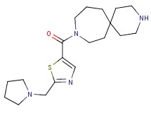 9-{[2-(1-pyrrolidinylmethyl)-1,3-thiazol-5-yl]carbonyl}-3,9-diazaspiro[5.6]dodecane dihydrochloride