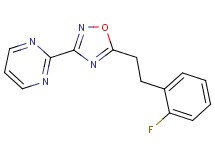 2-{5-[2-(2-fluorophenyl)ethyl]-1,2,4-oxadiazol-3-yl}pyrimidine