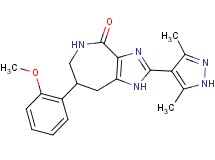 2-(3,5-dimethyl-1H-pyrazol-4-yl)-7-(2-methoxyphenyl)-5,6,7,8-tetrahydroimidazo[4,5-c]azepin-4(1H)-one
