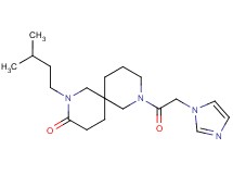 8-(1H-imidazol-1-ylacetyl)-2-(3-methylbutyl)-2,8-diazaspiro[5.5]undecan-3-one