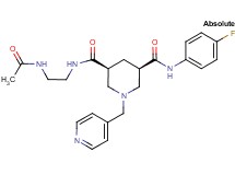 (3S,5R)-N-[2-(acetylamino)ethyl]-N'-(4-fluorophenyl)-1-(4-pyridinylmethyl)-3,5-piperidinedicarboxamide