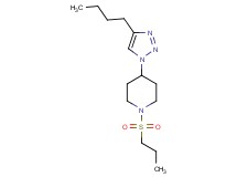 4-(4-butyl-1H-1,2,3-triazol-1-yl)-1-(propylsulfonyl)piperidine