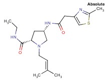 (4S)-N-ethyl-1-(3-methylbut-2-en-1-yl)-4-{[(2-methyl-1,3-thiazol-4-yl)acetyl]amino}-L-prolinamide