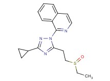 1-{3-cyclopropyl-5-[2-(ethylsulfinyl)ethyl]-1H-1,2,4-triazol-1-yl}isoquinoline