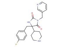 5-(4-fluorobenzyl)-5-(4-piperidinyl)-3-(3-pyridinylmethyl)-2,4-imidazolidinedione dihydrochloride