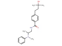 4-(3-hydroxy-3-methylbutyl)-N-{2-[methyl(phenyl)amino]propyl}benzamide