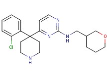 4-[4-(2-chlorophenyl)-4-piperidinyl]-N-(tetrahydro-2H-pyran-3-ylmethyl)-2-pyrimidinamine dihydrochloride