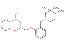 1-[cyclohexyl(methyl)amino]-3-{2-[(3,3,4-trimethylpiperazin-1-yl)methyl]phenoxy}propan-2-ol