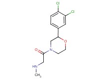 {2-[2-(3,4-dichlorophenyl)-4-morpholinyl]-2-oxoethyl}methylamine hydrochloride