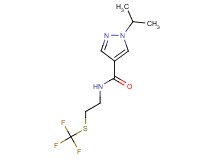1-isopropyl-N-{2-[(trifluoromethyl)thio]ethyl}-1H-pyrazole-4-carboxamide