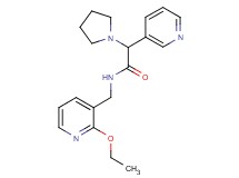 N-[(2-ethoxy-3-pyridinyl)methyl]-2-(3-pyridinyl)-2-(1-pyrrolidinyl)acetamide