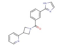 2-{1-[3-(1H-imidazol-2-yl)benzoyl]azetidin-3-yl}pyridine