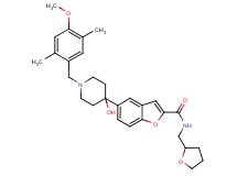 5-[4-hydroxy-1-(4-methoxy-2,5-dimethylbenzyl)-4-piperidinyl]-N-(tetrahydro-2-furanylmethyl)-1-benzofuran-2-carboxamide