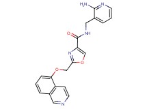 N-[(2-aminopyridin-3-yl)methyl]-2-[(isoquinolin-5-yloxy)methyl]-1,3-oxazole-4-carboxamide