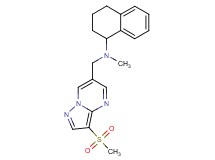 N-methyl-N-{[3-(methylsulfonyl)pyrazolo[1,5-a]pyrimidin-6-yl]methyl}-1,2,3,4-tetrahydro-1-naphthalenamine