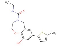 N-ethyl-9-hydroxy-7-(5-methyl-2-thienyl)-2,3-dihydro-1,4-benzoxazepine-4(5H)-carboxamide