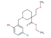 ethyl 1-(5-chloro-2-hydroxybenzyl)-3-(2-methoxyethyl)-3-piperidinecarboxylate