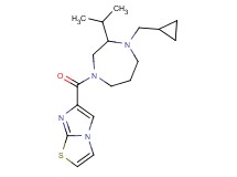 6-{[4-(cyclopropylmethyl)-3-isopropyl-1,4-diazepan-1-yl]carbonyl}imidazo[2,1-b][1,3]thiazole
