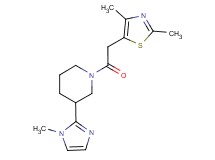 1-[(2,4-dimethyl-1,3-thiazol-5-yl)acetyl]-3-(1-methyl-1H-imidazol-2-yl)piperidine