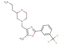 {2-[4-({5-methyl-2-[3-(trifluoromethyl)phenyl]-1,3-oxazol-4-yl}methyl)-2-morpholinyl]ethyl}amine dihydrochloride
