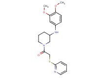 N-(3,4-dimethoxyphenyl)-1-[(2-pyridinylthio)acetyl]-3-piperidinamine