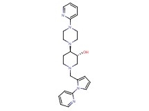 (3R*,4R*)-4-[4-(2-pyridinyl)-1-piperazinyl]-1-{[1-(2-pyridinyl)-1H-pyrrol-2-yl]methyl}-3-piperidinol